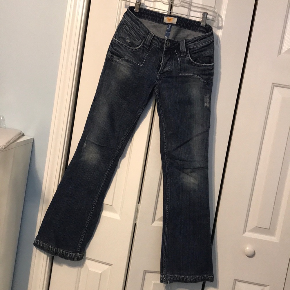 Antik Denim Jeans Distressed Flare Size 25